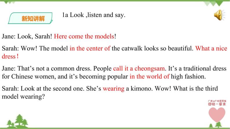Unit 8 Topic 3 He said the fashion show was wonderful. Section B 课件+教案+练习04