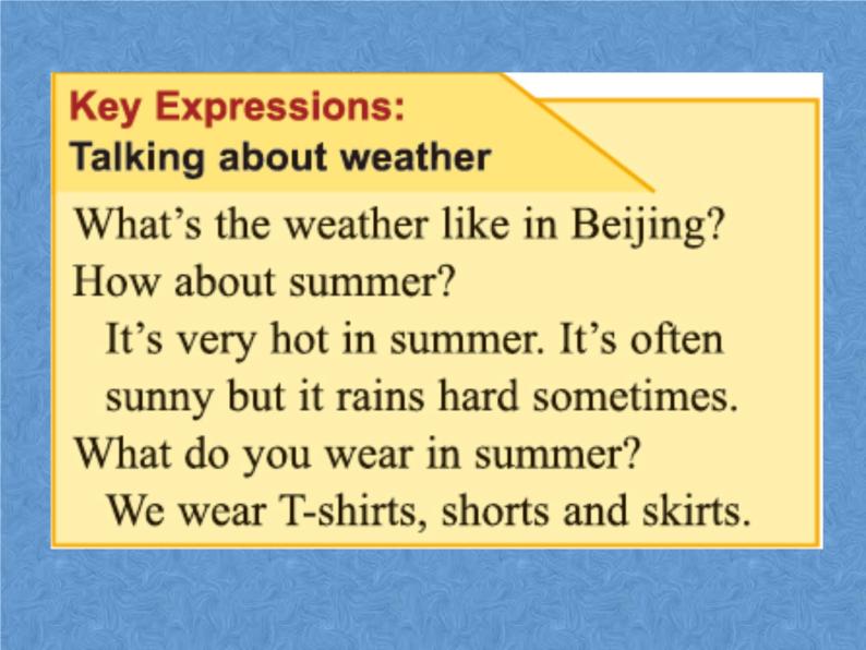 北师大版英语七下Unit 4《Lesson 10 Weather in Beijing》ppt第2课时教学课件02