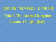 北师大版英语七下Unit 6《Lesson 16 My Favourite Animal》ppt第2课时教学课件