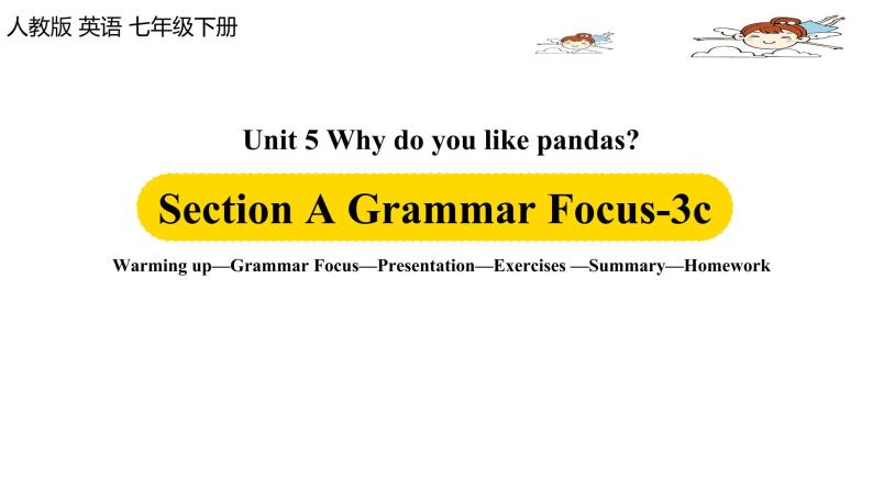 人教新目标 (Go for it) 版英语七下 Unit5第2课时（SectionA Grammar Focus-3c）PPT课件01