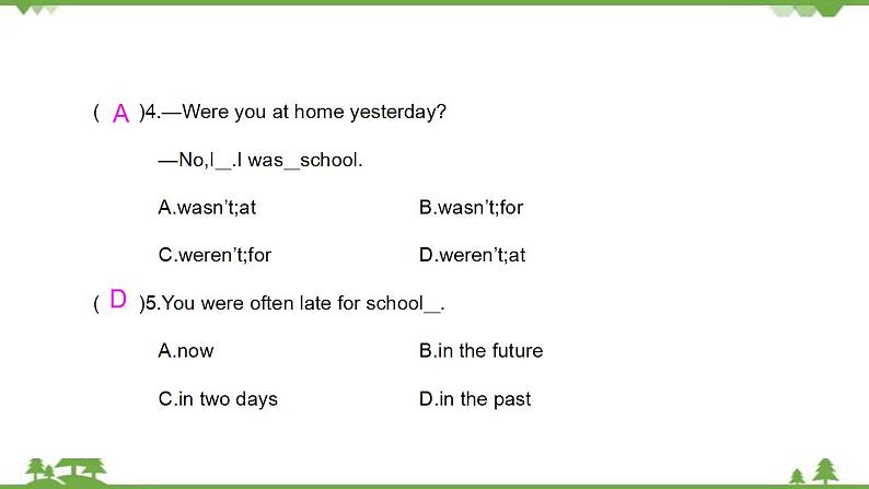 外研版2021学年七下英语 Module 7 Unit 1 I was born in a small village. 同步教学课件05