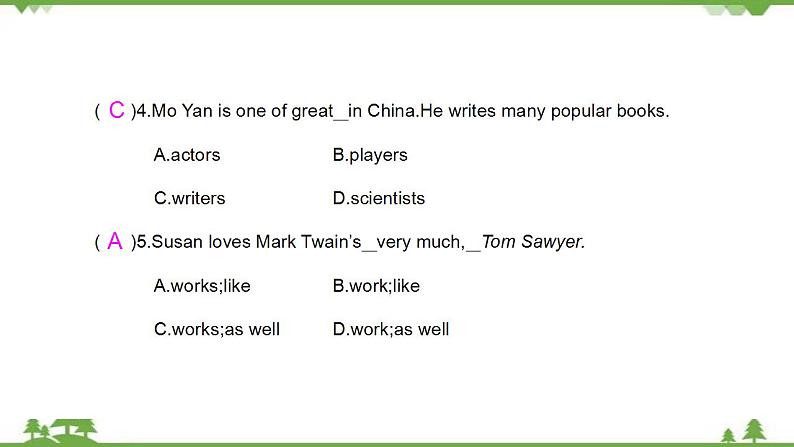 2021学年外研版七下英语 Module 9 Unit 2 He decided to be an actor. 同步教学课件05