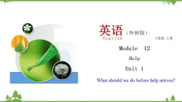 （外研版）2021学年八年级英语上册Module 12 Unit 1  同步课件