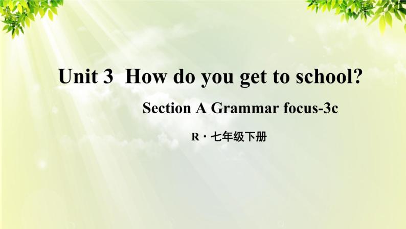 人教版七年级英语下册 unit3 section A Grammar focus-3c 课件01