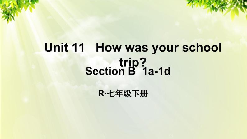 人教版七年级英语下册 unit11 section B 1a-1d 课件01