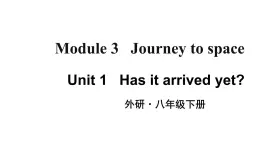 Module 3 Unit 1 Has it arrived yet? 优质教学课件PPT