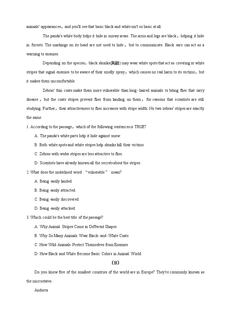 2021年湖南省中考英语特色题型增分练习（Day 5）（含答案）03
