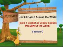 仁爱科普版九年级上册Topic 1 English is widely spoken around the world.多媒体教学课件ppt