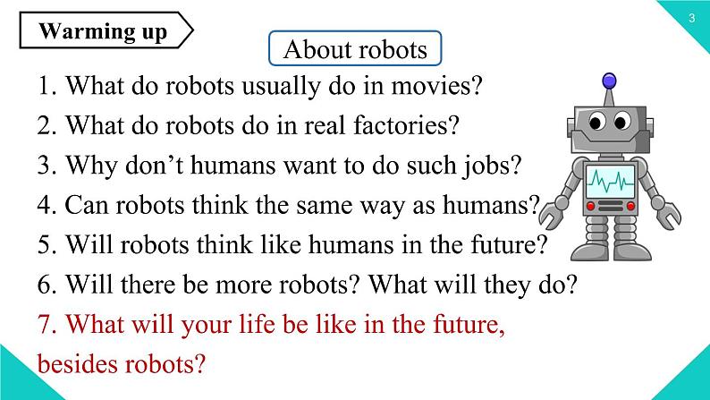 2021--2022学年人教新目标八年级上册 Unit7第五课时(SectionB3a-Self Check )第3页