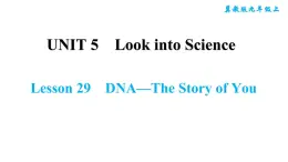 冀教版九年级上册英语课件 Unit5 Lesson 29　DNA—The Story of You