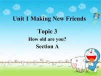 初中英语Unit 1 Making new friendsTopic 3 How old are you?教学ppt课件
