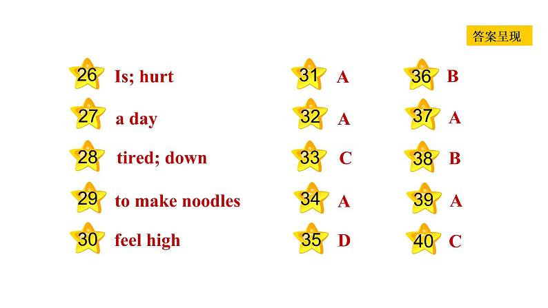 冀教版七年级上册英语习题课件 Unit3 Lesson 16 Happy or Sad第4页