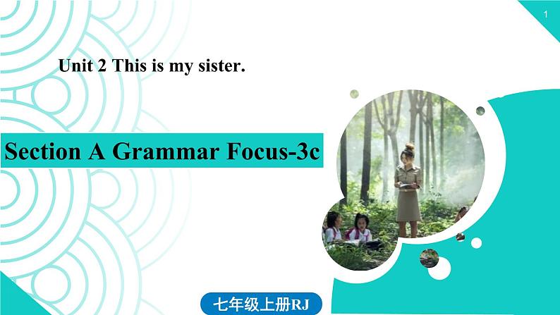 2021-2022学年人教新目七年级标英语上册 Unit2第二课时(Section A Grammar Focus-3c)课件第1页