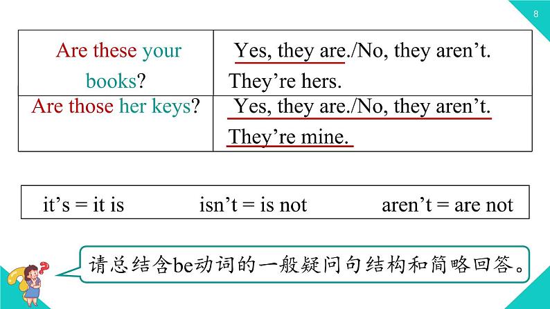 2021-2022学年人教新目七年级标英语上册 Unit3第二课时(Section A Grammar Focus-3c)(课件)第8页