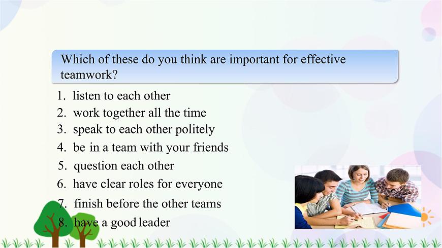 Lesson 5 Teamwork 課件第4頁