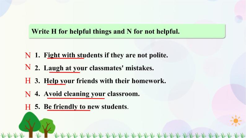 八年级上册英语-Unit 5 Helping Lesson 14 Helping Each Other 课件+教案+音频（北师大版）04