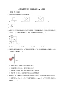 初中科学华师大版八年级上册1 压强优秀复习练习题