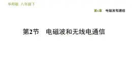 华师版八年级下册科学习题课件 第6章 6.2  电磁波和无线电通信0