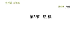 华师版九年级全一册科学 7.3 热机 习题课件