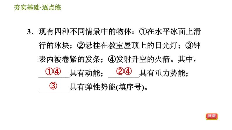 华师版九年级全一册科学 7.4 能量的转化与守恒 习题课件05