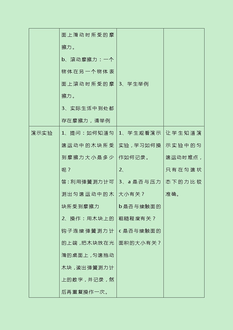 牛津上海版科学七年级下册12.2.2《摩擦力》教案03