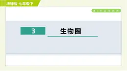 华师版七年级下册科学 第5章 5.3生物圈 习题课件