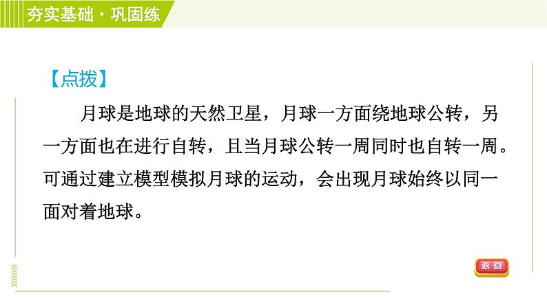 浙教版七年级下册科学 第4章 4.4 月相 习题课件07