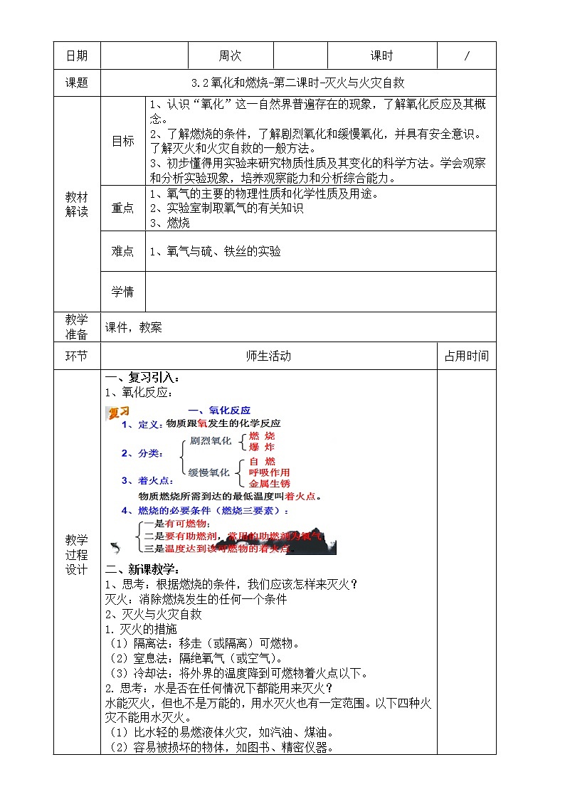 浙教版科学八年级下册 第3章 第2节 氧化和燃烧 (第2课时)课件PPT+教案+练习01