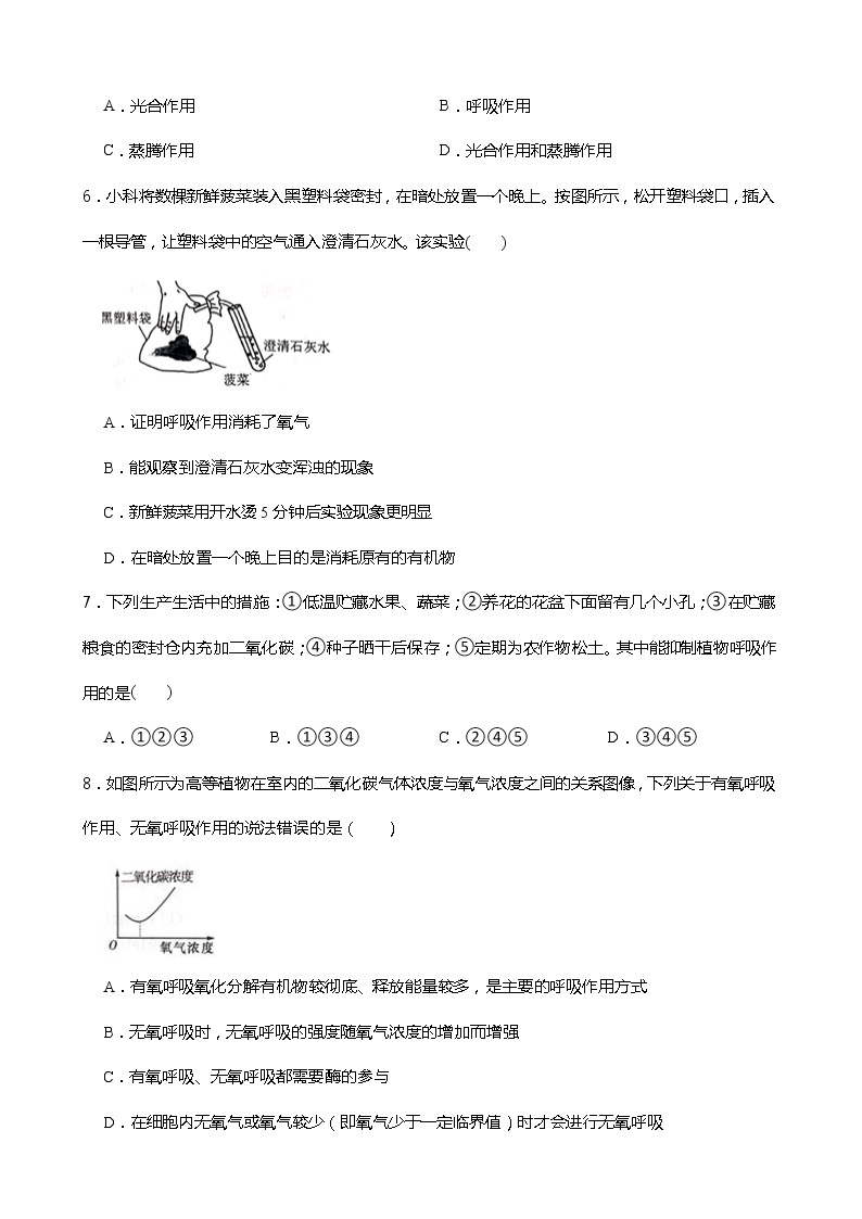 浙教版科学八年级下册 第3章 第5节 生物的呼吸和呼吸作用 (第2课时)课件PPT+教案+练习02