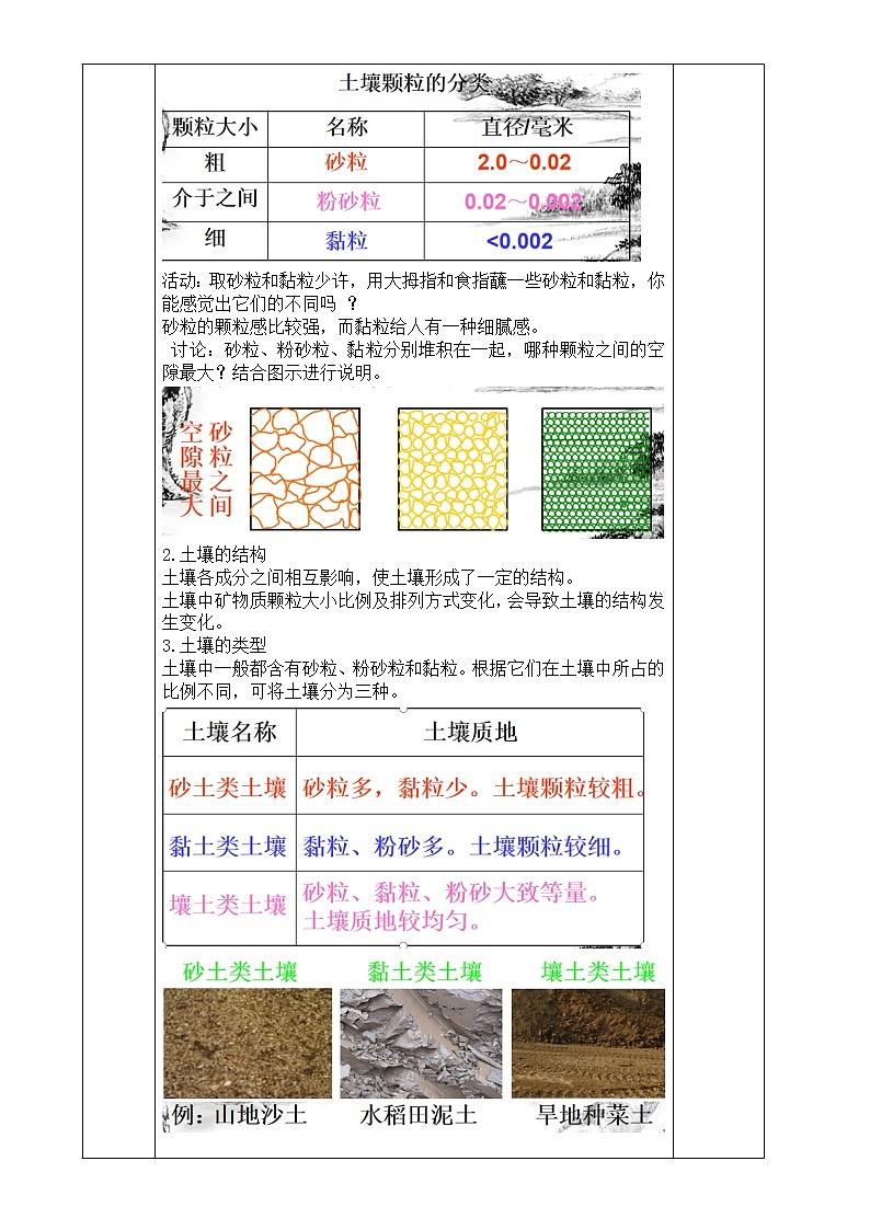 浙教版科学八年级下册 第4章 第2节 各种各样的土壤课件PPT+教案+练习02
