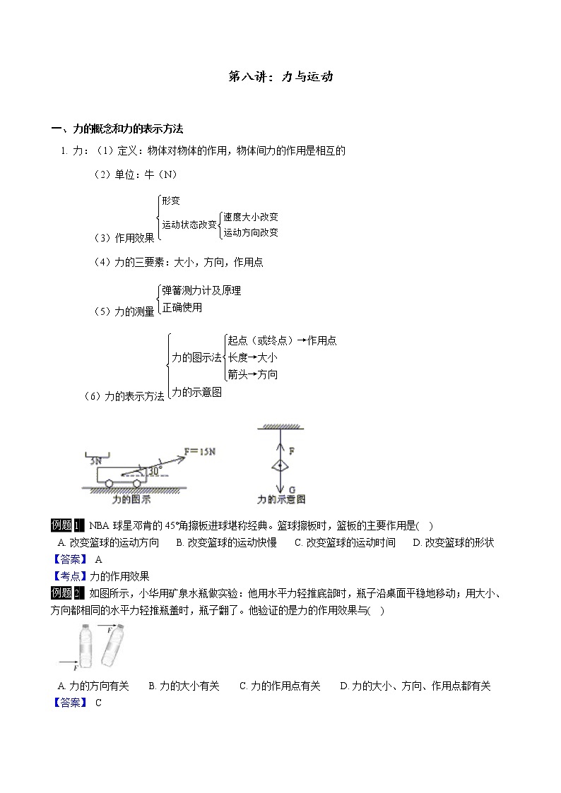 第八讲：力与运动学案01