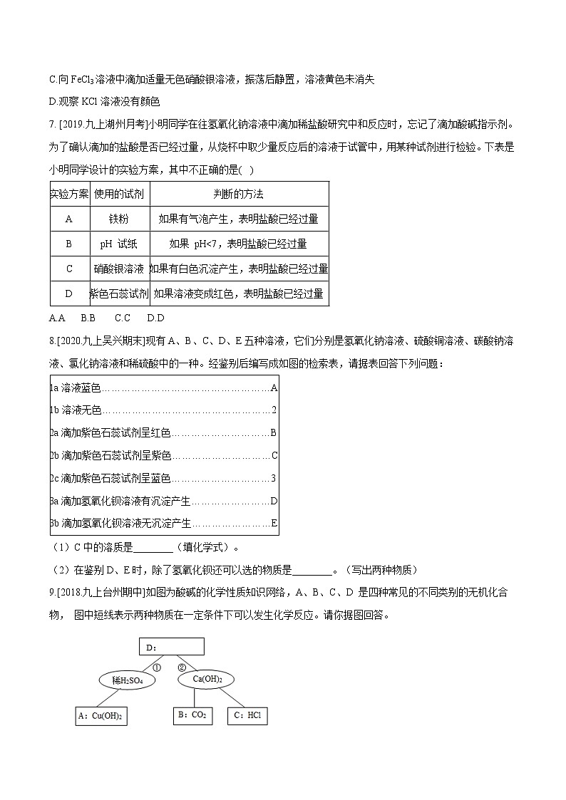 1.6 几种重要的盐(第4课时)(精选练习)-九年级科学上册(浙教版)02