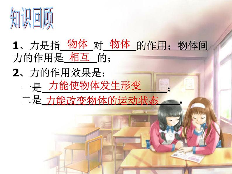 【浙教版】科学七下:3.2《力的存在》(第2课时)ppt课件01