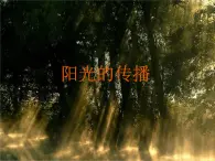 华师大版七年级下册科学 3.2阳光的传播 课件