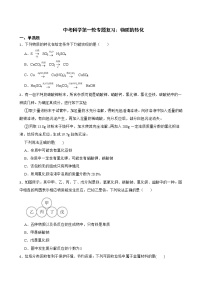 2022届中考科学第一轮专题复习:物质的转化解析版
