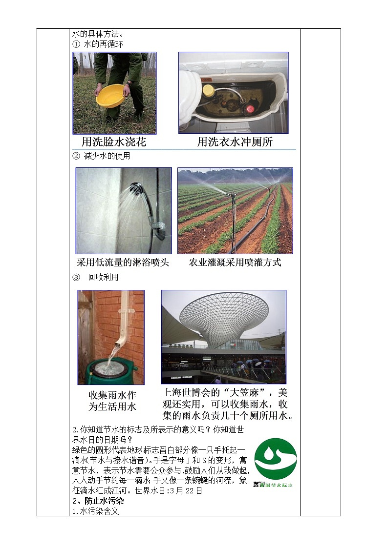 浙教版科学 八年级上册 1.7 水资源的利用、开发和保护(第2课时) 课件+教案+练习02