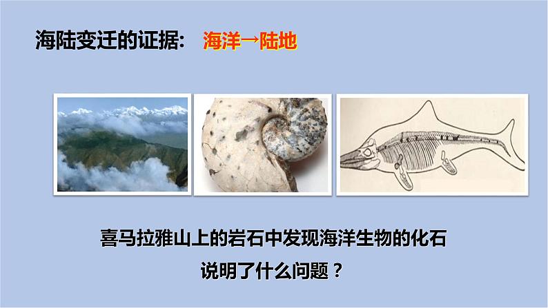 华师大7上个科学6.2 海陆的变迁 课件04