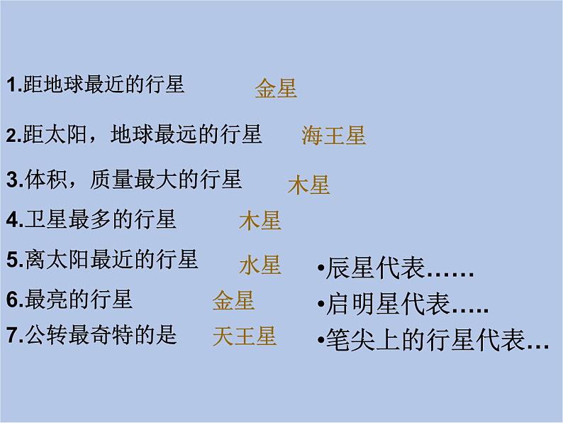 华师大7上个科学8.3 太阳系 课件04
