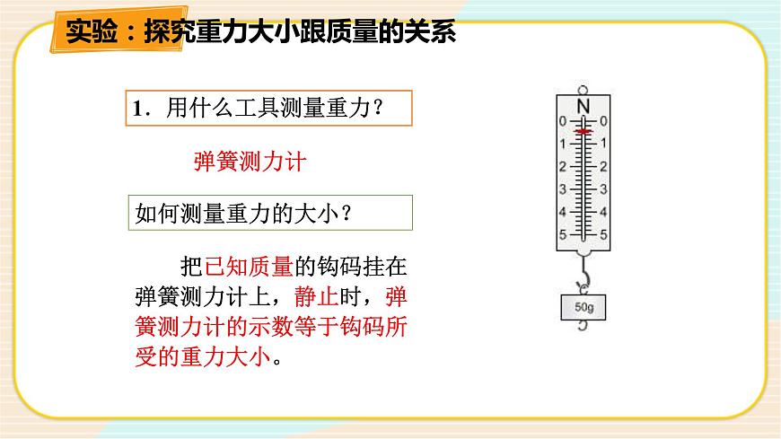 HS版科學(xué)八年級上冊1.3.1幾種常見的力（一）第6頁