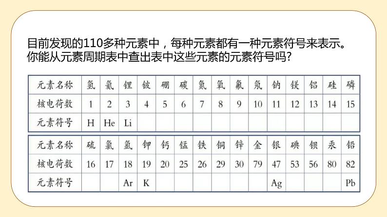 浙教版科学 八年级下册 2.5 表示元素的符号 (课件+练习)07