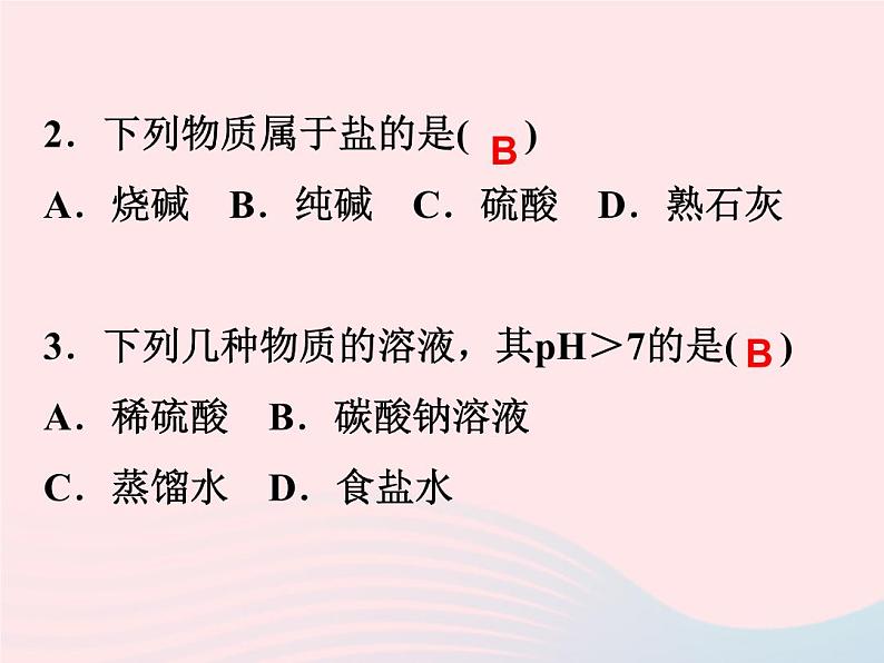 2022—2023学年新版浙教版九年级科学上册第1章物质及其变化1.6几种重要的盐(课件+提优手册)07