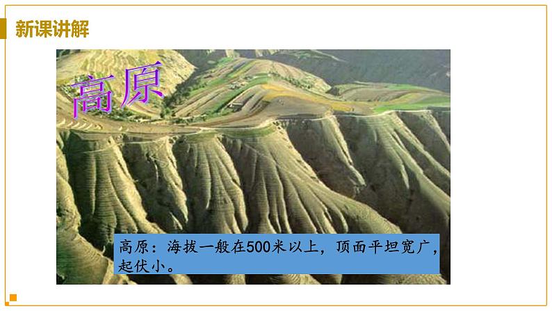 浙教版科学7年级上册 第3章 第7节 地形和地形图 PPT课件+教案+习题07