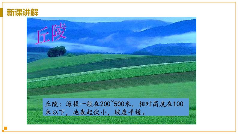 浙教版科学7年级上册 第3章 第7节 地形和地形图 PPT课件+教案+习题08