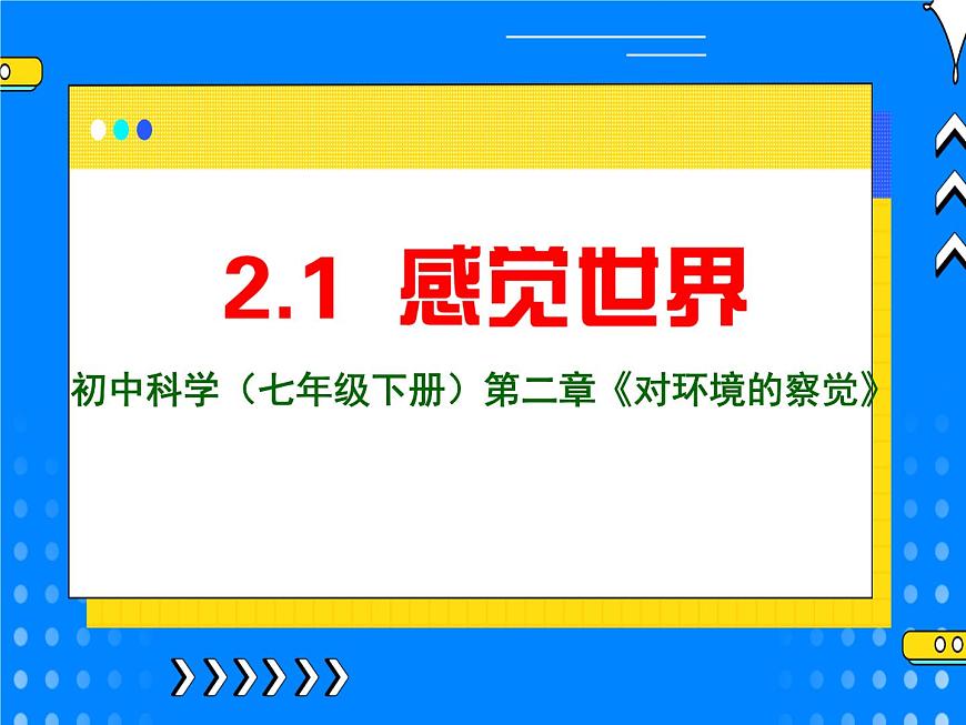 2.1感覺世界 課件第6頁