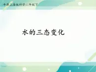 水的三态变化-初中科学  牛津上海版  六年级下册课件