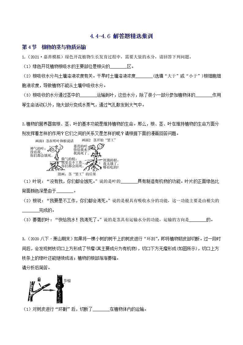 八下尖子生培優(yōu) 4.4-4.6 解答題精選（原題）第1頁