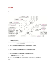 备战2023新中考二轮科学专题导练 考点08 金属活动性、化学计算