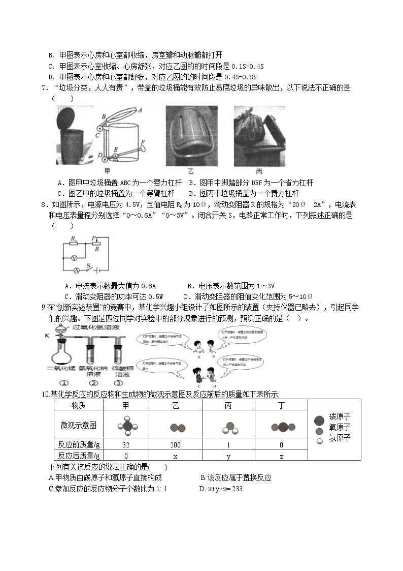 2023年浙江省宁波市镇海区初中学业水平考试适应性模拟测试(含答案）02