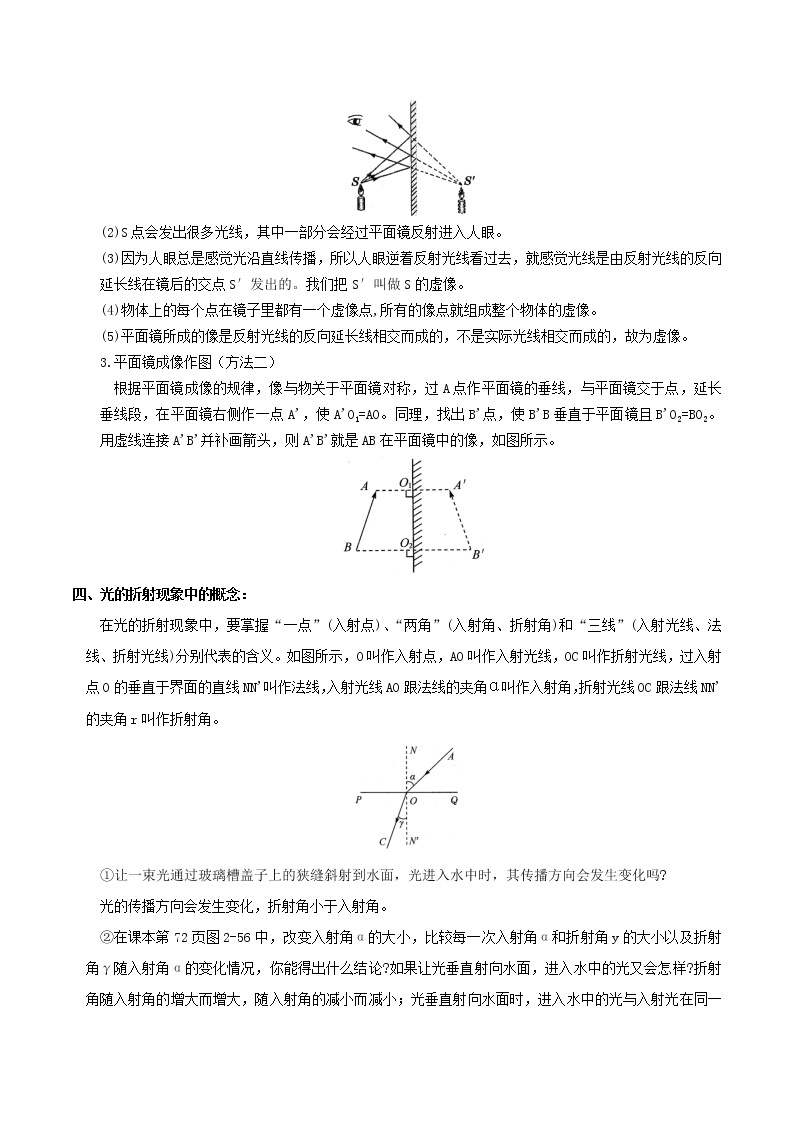 2022-2023年浙教版科学七年级下册专题复习精讲精练：专题10 光学经典实验专项突破03