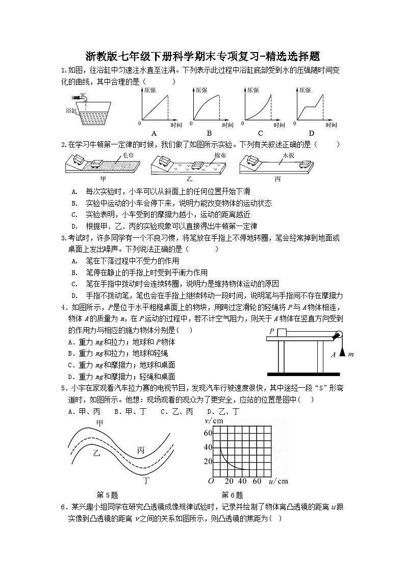 +期末專項(xiàng)復(fù)習(xí)-精選選擇題+--2022-2023學(xué)年浙教版科學(xué)七年級(jí)下冊(cè)第1頁(yè)